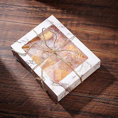 Marble Texture Pattern Paper Gift Boxes CON-BC0006-24B-1