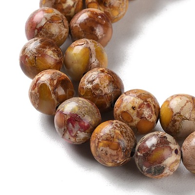 Dyed Natural Regalite/Imperial Jasper/Sea Sediment Jasper Beads Strands G-B124-C01-02-1
