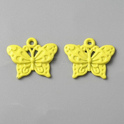 Baking Paint Alloy Pendants FIND-TAC0011-82H-1