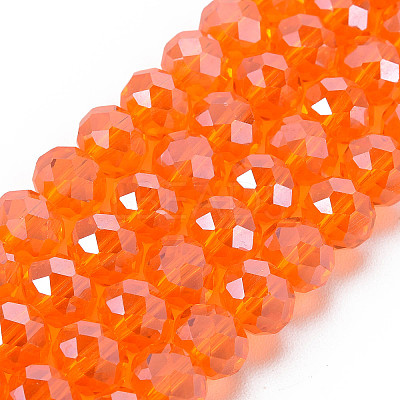 Electroplate Glass Beads Strands EGLA-A034-T1mm-A07-1