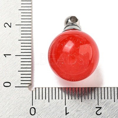 Natural Dyed White Jade Perfume Bottle Pendants G-K338-22P-12-1