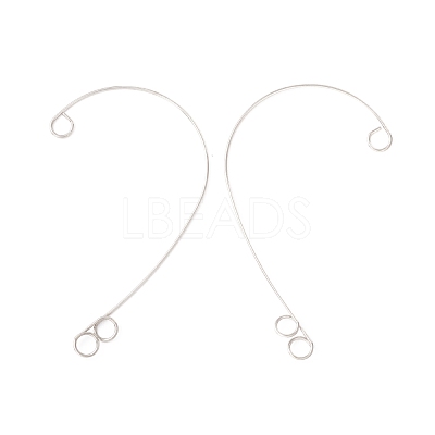 Tarnish Resistant 316 Stainless Steel Ear Cuff Findings STAS-H148-03P-1