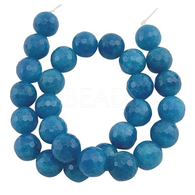 Natural White Jade Gemstone Bead Strands G-D610-8mm-1