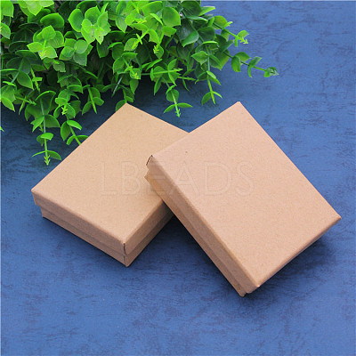 Kraft Paper Cardboard Jewelry Set Boxes CBOX-WH0001-D04-1