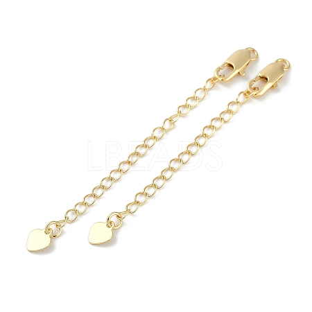 Brass Ends with Chains KK-P283-35G-1