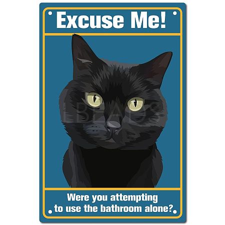 Rectangle Metal Iron Sign Poster AJEW-WH0157-374-1