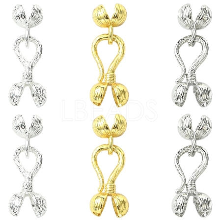 6Pcs 3 Colors Zinc Alloy S-Hook Clasps FIND-CJ0005-10-1