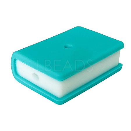 Book Food Grade Silicone Beads PW-WG54979-10-1