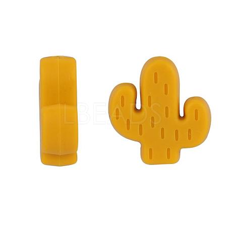 20Pcs Cactus Food Grade Eco-Friendly Silicone Focal Beads JX906D-1