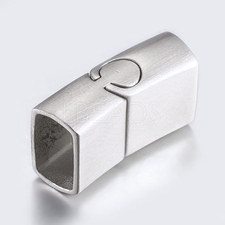 304 Stainless Steel Magnetic Clasps STAS-P181-15P-1