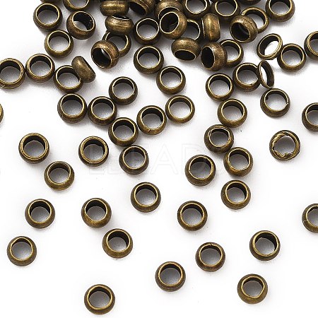 Brass Crimp Beads KK-S509-01AB-01-1