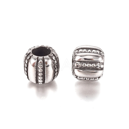 304 Stainless Steel European Beads STAS-M274-057AS-1