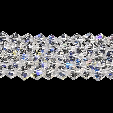 Transparent Electroplate Glass Beads Strands LS-EGLA-A039-T3mm-L13-1
