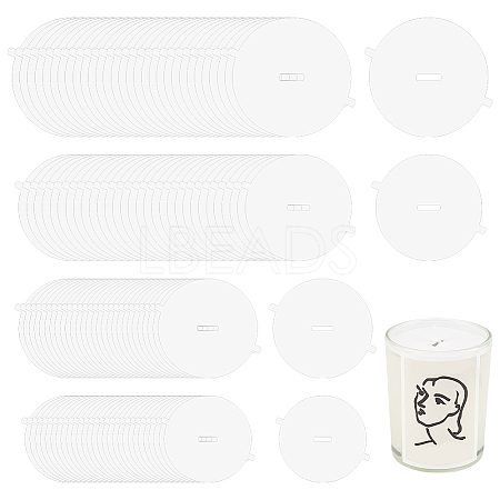 120 Sheets 4 Style Paper Candle Dust Covers for Candle Cups DIY-FG0004-68-1