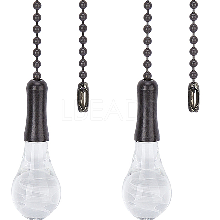 Glass Celling Fan Pull Chain Extender AJEW-WH0009-10P-1