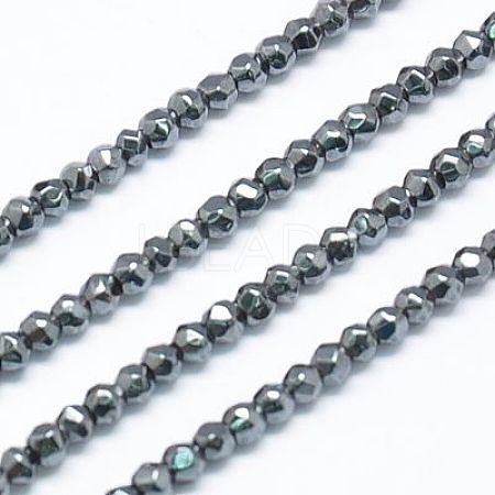 Synthetic Non-magnetic Synthetic Hematite Beads Strands G-J002-06F-1
