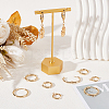12Pcs 6 Size 201 Stainless Steel Huggie Hoop Earring Findings STAS-UN0045-55-2
