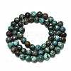Natural Wave Jasper Beads Strands G-R485-10-6mm-1-2