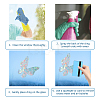 Waterproof PVC Colored Laser Stained Window Film Adhesive Stickers DIY-WH0256-016-3
