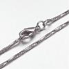 Brass Chain Necklaces MAK-F013-08P-2