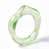 Transparent Resin Finger Rings RJEW-T013-001-E-7