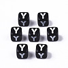 Opaque Acrylic Beads X-SACR-N002-01Y-2