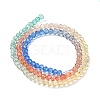 Transparent Painted Glass Beads Strands DGLA-A034-T4mm-A02-5