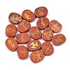 16Pcs 16 Styles Natural Red Jasper Display Decorations G-F786-02A-03-1