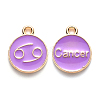 Alloy Enamel Pendants X-ENAM-S124-01B-01D-1