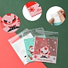 3 Bags 3 Styles Rectangle OPP Cellophane Bags for Christmas OPC-FS0001-01B-3