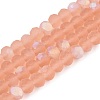 Transparent Glass Beads Strands EGLA-A044-T6mm-MB21-1