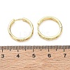 Brass Micro Pave Cubic Zirconia Hoop Earrings KK-CBA30C7-05G-5