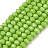 Opaque Solid Color Imitation Jade Glass Beads Strands EGLA-A044-P2mm-D30-1