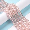 Electroplate Glass Beads Strands EGLA-D020-8x5mm-69-4