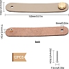 12 Sets Leather Handle DIY-GF0004-65H-2