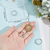 4Pcs Adjustable Brass Pad Ring Settings KK-BBC0011-83-3