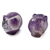Natural Amethyst Carved Figurines DJEW-L023-C04-1