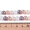 Electroplate Glass Beads Strands X-EGLA-N019-8mm-01-4