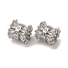 Brass Micro Pave Cubic Zirconia Beads KK-CJC0013-04P-RS-2