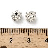 6mm Brass Rhinestone Beads X1-KK-S519-01A-02S-3