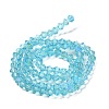 Transparent Electroplate Glass Beads Strands LS-EGLA-A039-T4mm-L20-2