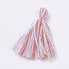 Polycotton(Polyester Cotton) Tassel Pendant Decorations X-FIND-I003-40-2