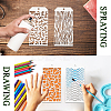 20Pcs 20 Styles PET Hollow Out Drawing Painting Stencils DIY-WH0669-039-3