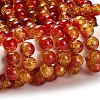 Spray Painted Crackle Glass Beads Strands CCG-Q002-10mm-10-2