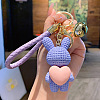 Rabbit with Heart Resin Keychain HEAR-PW0001-145F-1