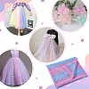 Rainbow Color Polyester Mesh Fabric DIY-WH0504-162A-6