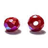 Faceted Rondelle Electroplate Glass Beads Strands EGLA-X0003-6x4mm-2