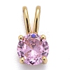 Brass Micro Pave Cubic Zirconia Pendants KK-P192-04-G03-1