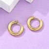 Ion Plating(IP) 304 Stainless Steel Hoop Earrings X-EJEW-F111-14mm-G-5