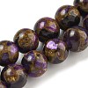 Synthetic Gold Clinquant Stone Beads Strands G-P549-A01-01E-1